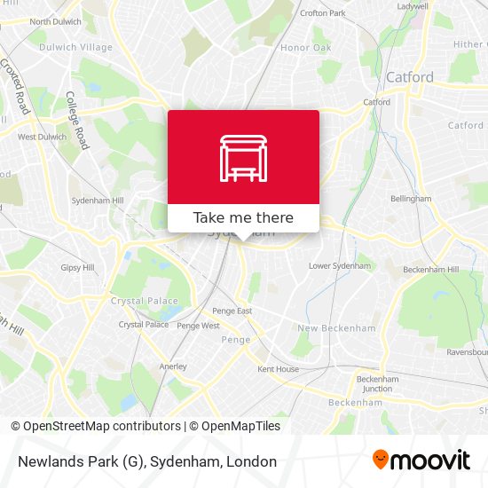 Newlands Park (G), Sydenham map