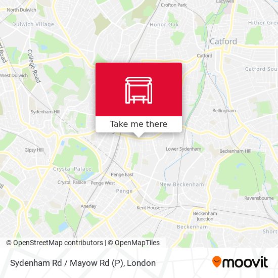 Sydenham Rd / Mayow Rd (P) map
