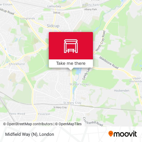 Midfield Way (N) map