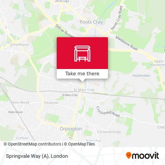 Springvale Way (A) map