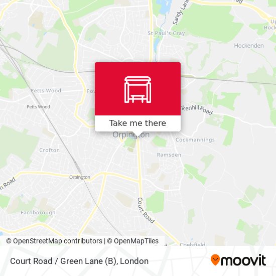 Court Road / Green Lane (B) map