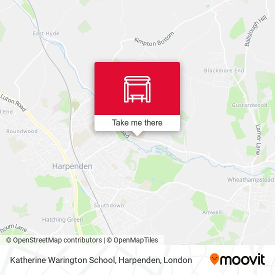 Katherine Warington School, Harpenden map