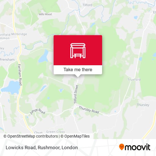 Lowicks Road, Rushmoor map