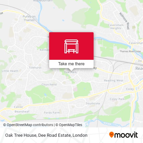 Oak Tree House, Dee Road Estate map