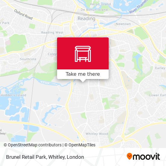 Brunel Retail Park, Whitley map