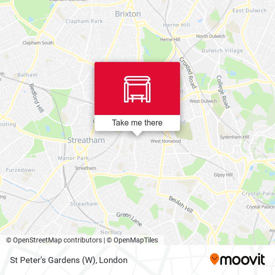 St Peter's Gardens (W) map