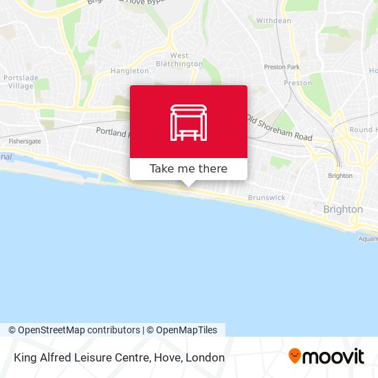 King Alfred Leisure Centre, Hove map