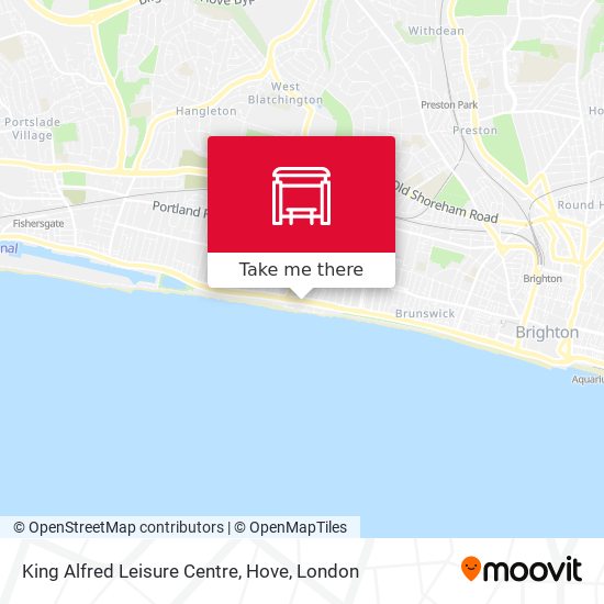 King Alfred Leisure Centre, Hove map