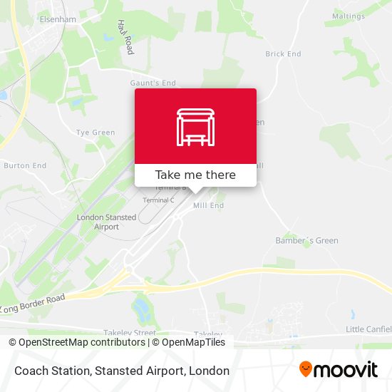 Coach Station, Stansted Airport map