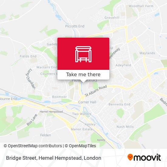 Bridge Street, Hemel Hempstead map
