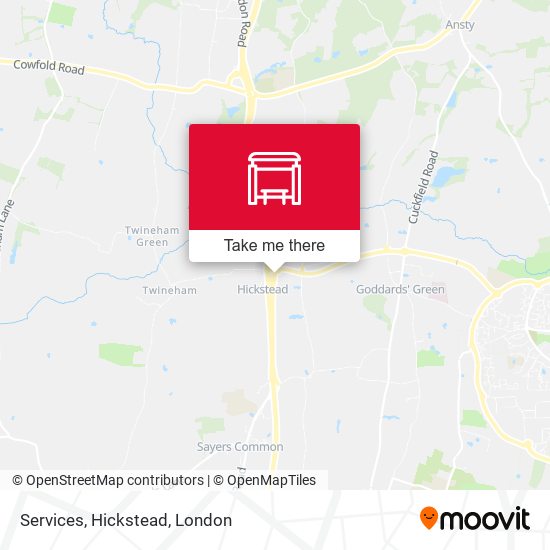 Services, Hickstead map