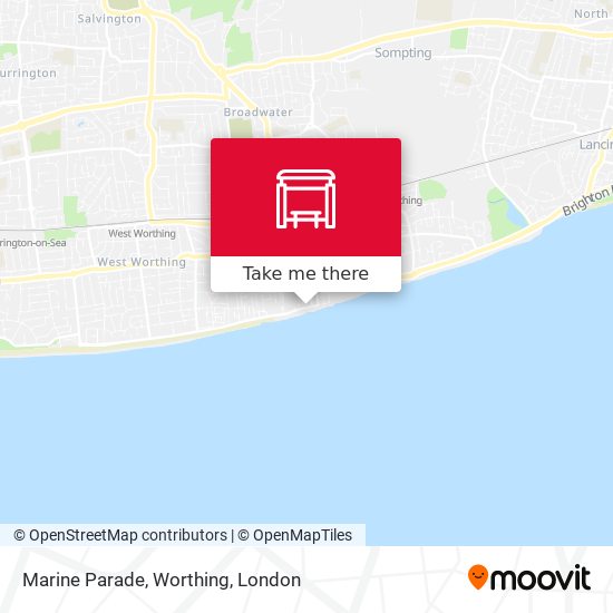 Marine Parade, Worthing map