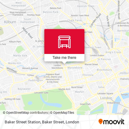 Baker Street Station, Baker Street map