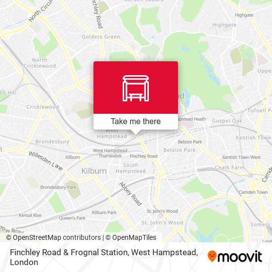 Finchley Road & Frognal Station, West Hampstead map