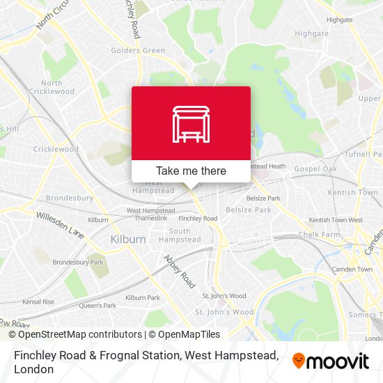 Finchley Road & Frognal Station, West Hampstead map