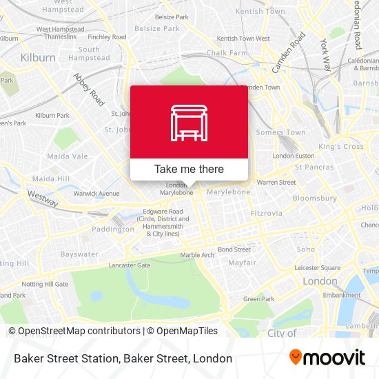 Baker Street Station, Baker Street map