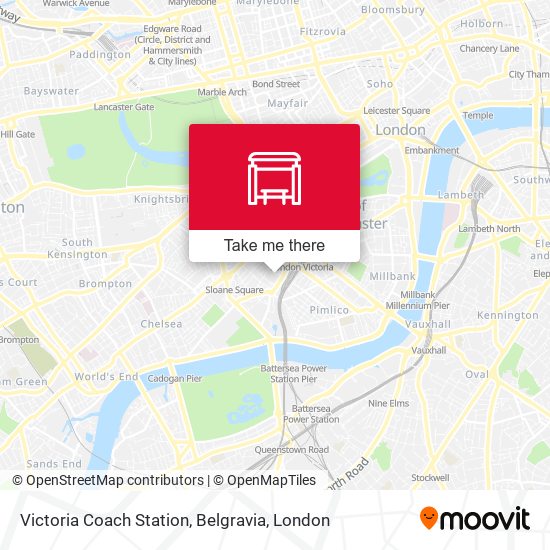 Victoria Coach Station, Belgravia map