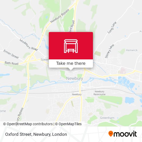 Oxford Street, Newbury map