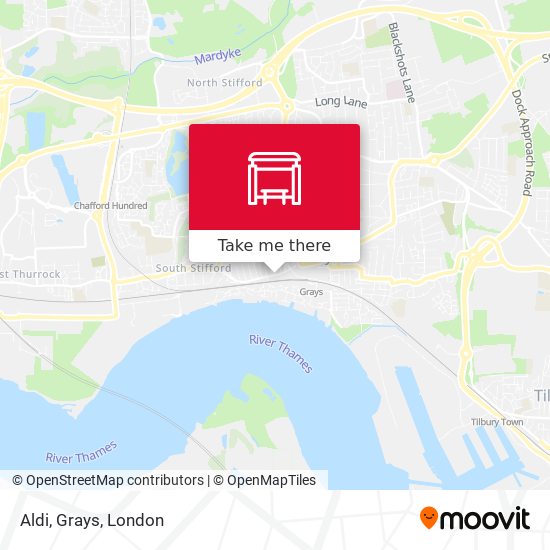 Aldi, Grays map