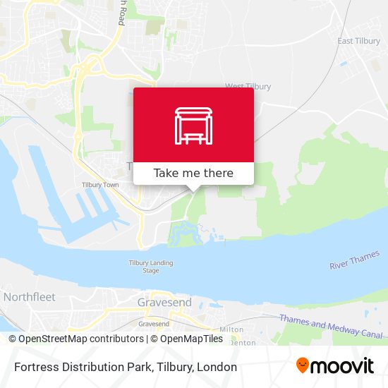 Fortress Distribution Park, Tilbury map