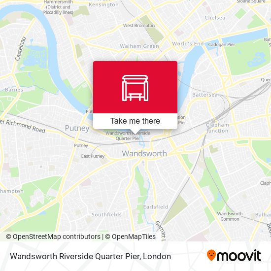 Wandsworth Riverside Quarter Pier map