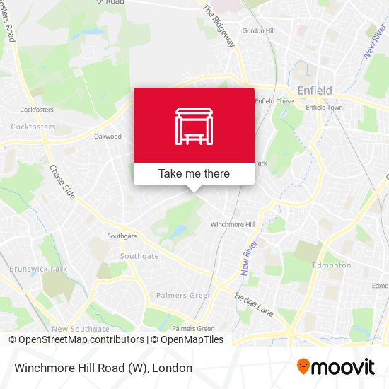Winchmore Hill Road map