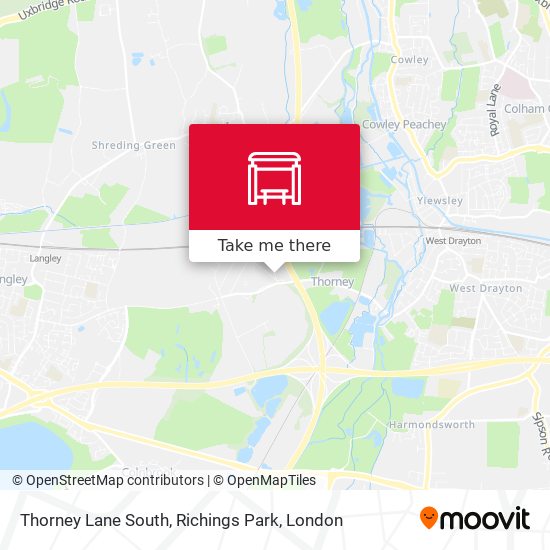Thorney Lane South, Richings Park map