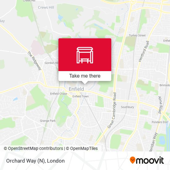 Orchard Way (N) map