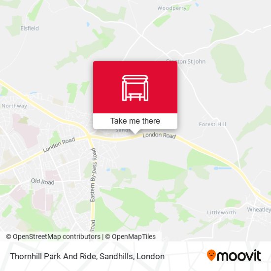 Thornhill Park And Ride, Sandhills map