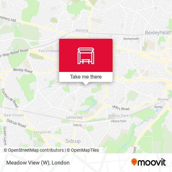 Meadow View (W) map