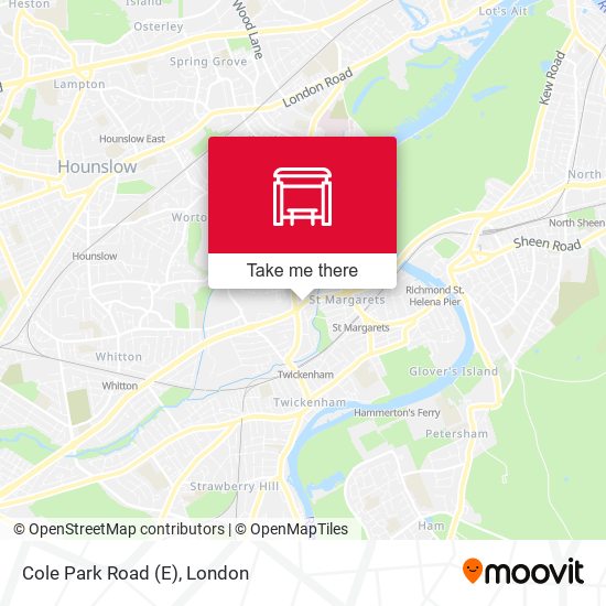 Cole Park Road (E) map