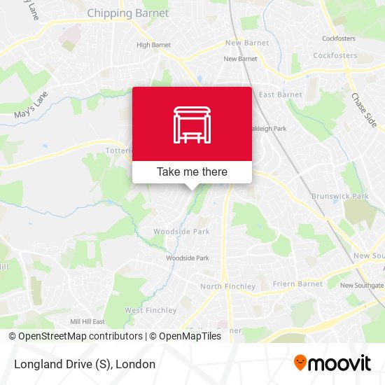 Longland Drive (S) map