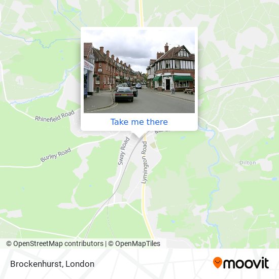 Brockenhurst map