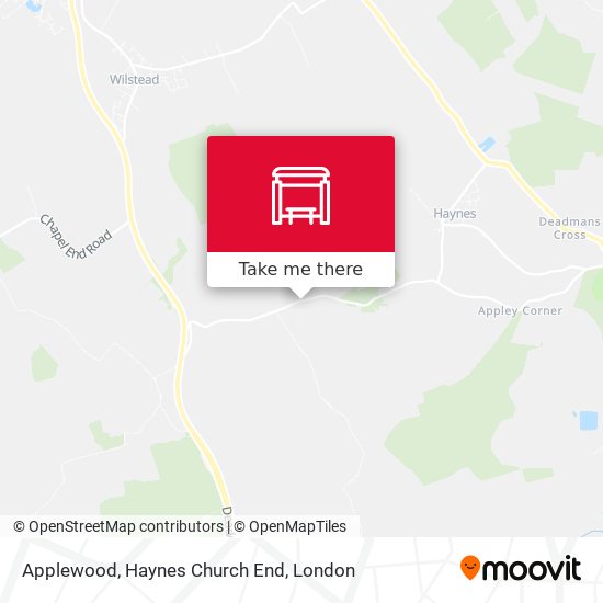 Applewood, Haynes Church End map