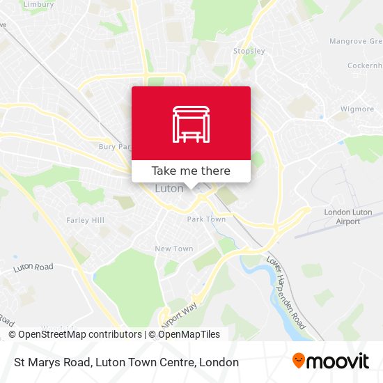 St Marys Road, Luton Town Centre map