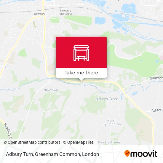 Adbury Turn, Greenham Common map