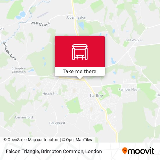 Falcon Triangle, Brimpton Common map