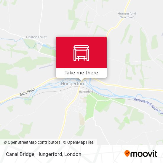 Canal Bridge, Hungerford map