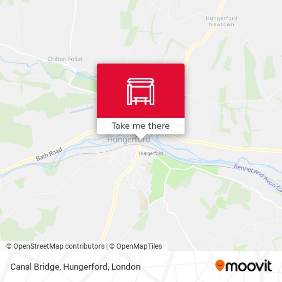 Canal Bridge, Hungerford map