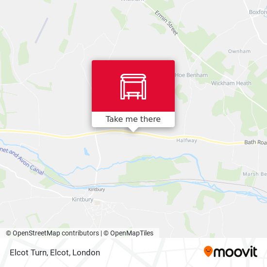 Elcot Turn, Elcot map