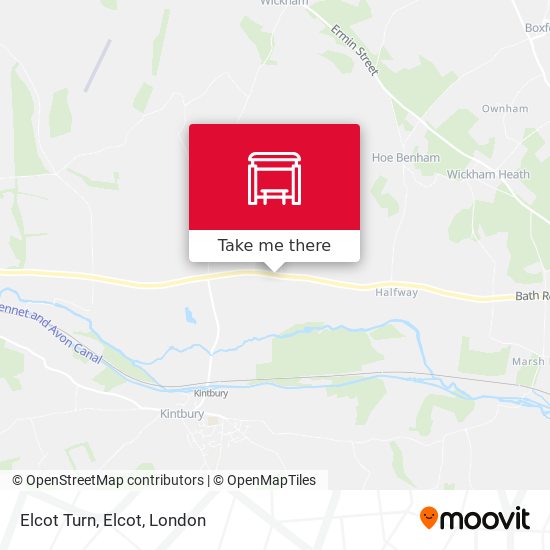 Elcot Turn, Elcot map