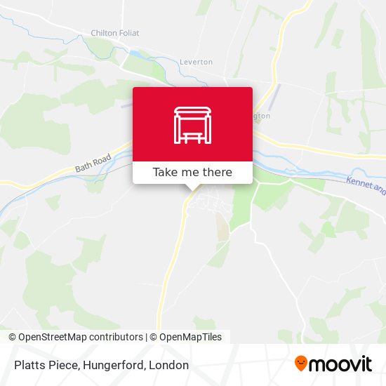 Platts Piece, Hungerford map