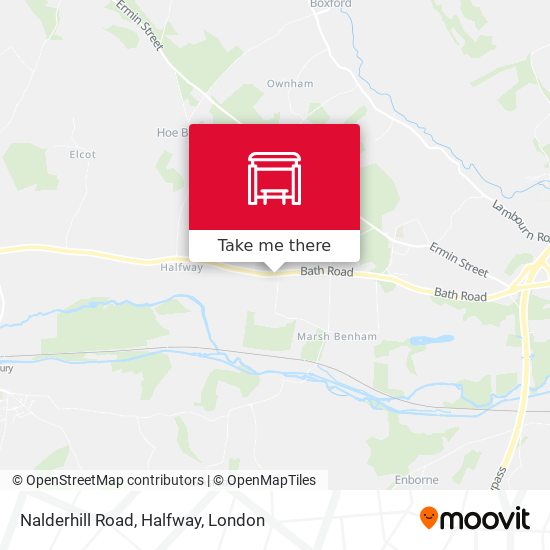 Nalderhill Road, Halfway map