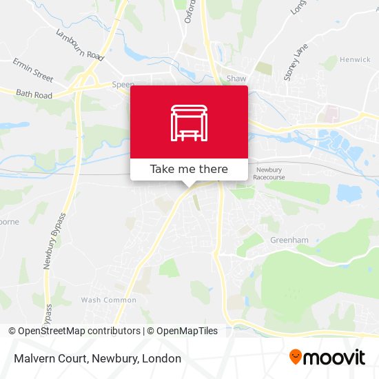 Malvern Court, Newbury map