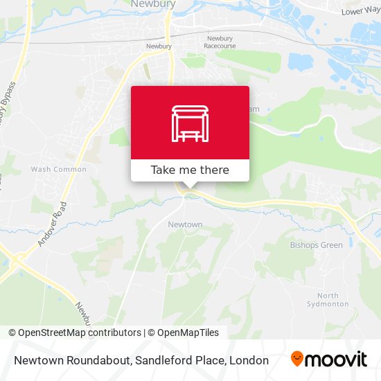 Newtown Roundabout, Sandleford Place map