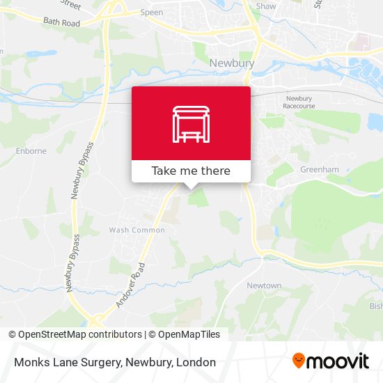 Monks Lane Surgery, Newbury map