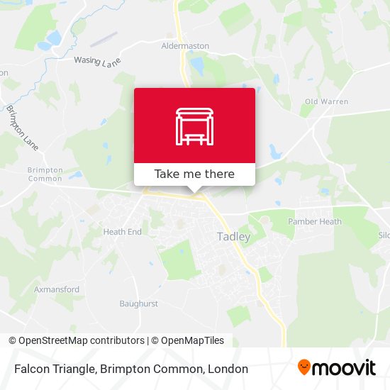 Falcon Triangle, Brimpton Common map