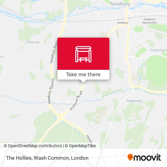 The Hollies, Wash Common map