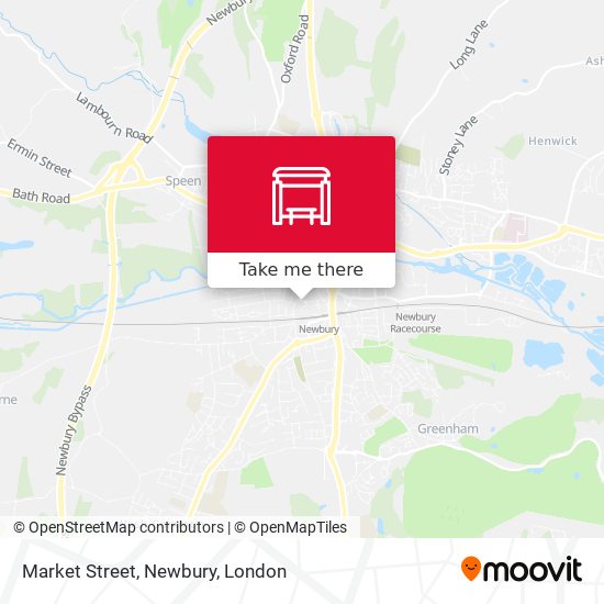 Market Street, Newbury map