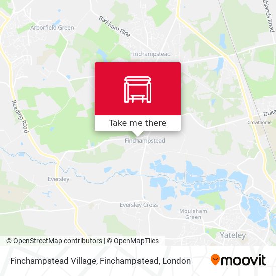 Finchampstead Village, Finchampstead map